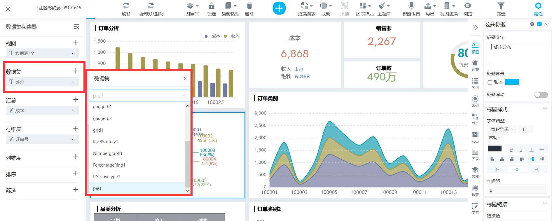 奥威BI数据可视化分析