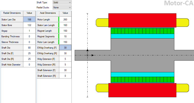 基于Motor-CAD的电机电磁和温升的快速计算