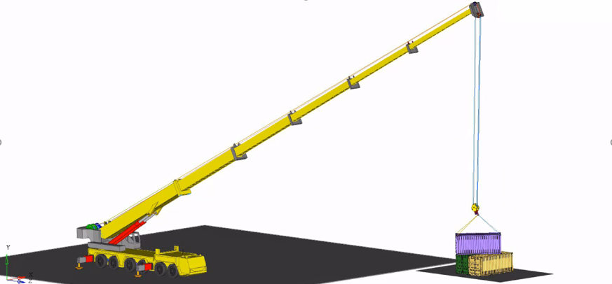 MBS技术专题丨模型分享：起重机作业过程仿真分析