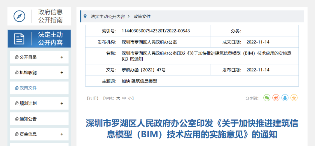 2022下半年BIM政策汇总