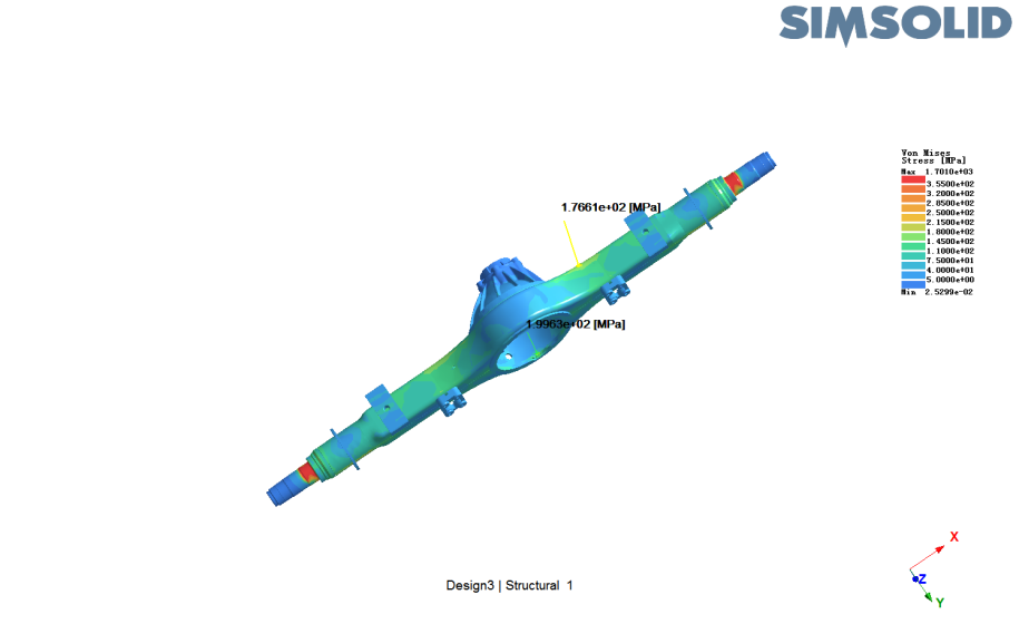 【SimSolid获奖作品】基于SimSolid的汽车驱动桥开发设计