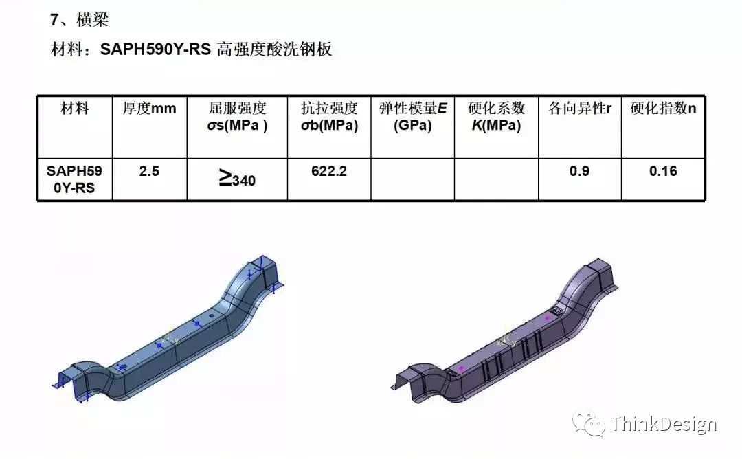 汽车高强板梁类零件冲压工艺及模具结构设计