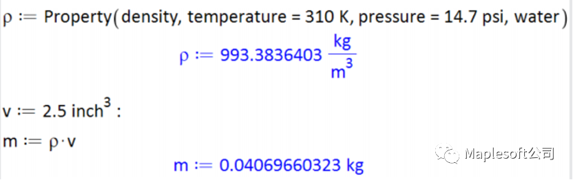 Maple 热工计算