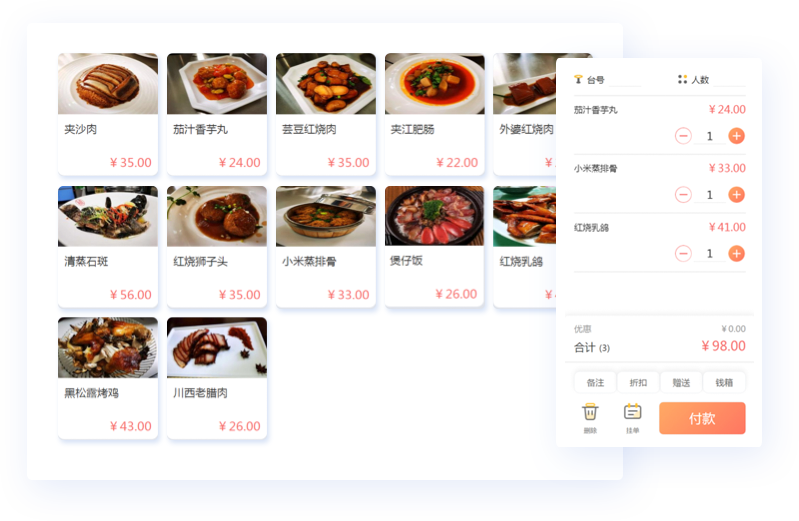 智能点餐与收银