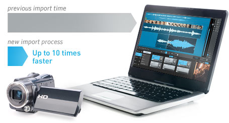 Video import now up to 10 times faster