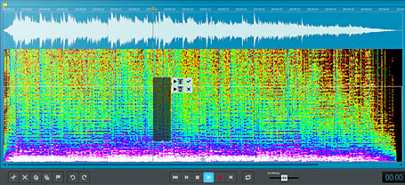 Spectral cleaning with direct comparison